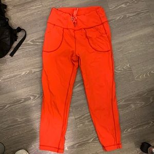 Lululemon red leggings